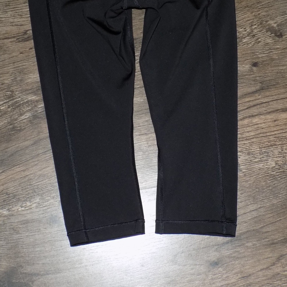 Athleta Accelerate Crop Leggings Womens Small Black Excellent Running Tights - Picture 6 of 8